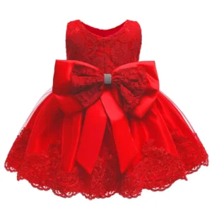 Baby Girls Dress Newborn Clothes Princess Dress+Headwear For Toddler 1st Year Birthday Wedding Christening Infant Party Gown - Image 5