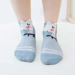5Pairs/lot 0-2Y Infant Baby Socks Baby Socks for Girls Cotton Mesh Cute Newborn Boy Toddler Socks Baby Clothes Accessories - Image 3