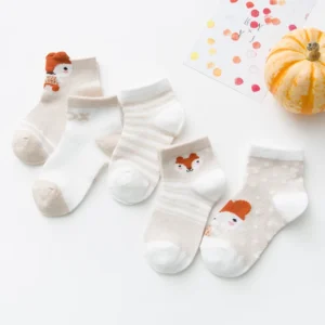 5Pairs/lot 0-2Y Infant Baby Socks Baby Socks for Girls Cotton Mesh Cute Newborn Boy Toddler Socks Baby Clothes Accessories - Image 5