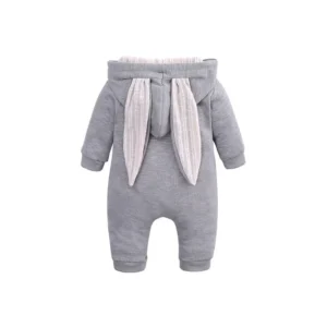 Cartoon Newborn Baby Clothes Boys Romper Long Sleeve Hooded Zipper Baby Girl Romper Spring & Autumn Infant Clothing 3-18 Months - Image 3