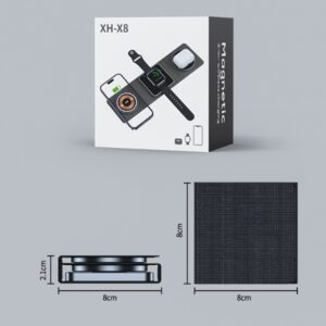 3 IN 1 Magnetic Folding Wireless Charger Station For IPhone Transparent Fast Charging For IWatch And Airpods - Image 10