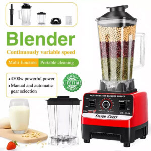 4500W Multifunctional Blender Food Processor Smoothie Juicer Ice Crusher 2 Jugs - Image 4