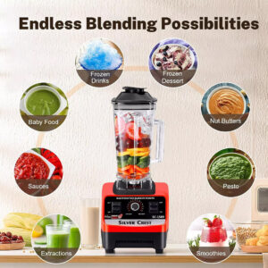 4500W Multifunctional Blender Food Processor Smoothie Juicer Ice Crusher 2 Jugs - Image 3