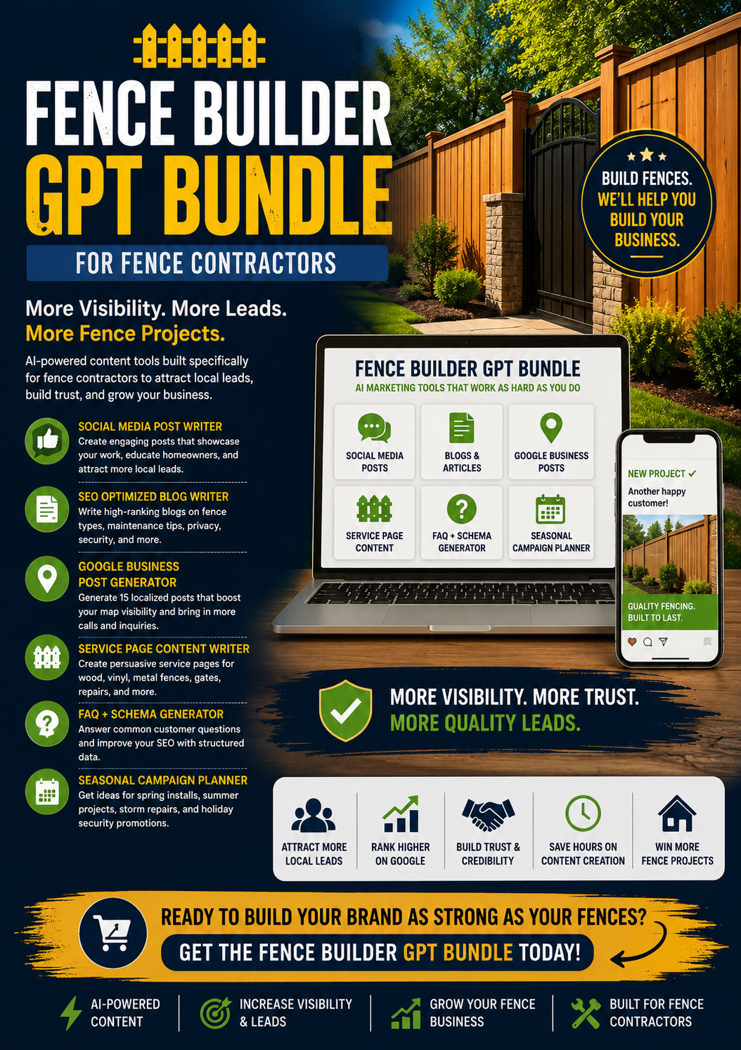 Fence Builder GPT Bundle for Fence Contractors
